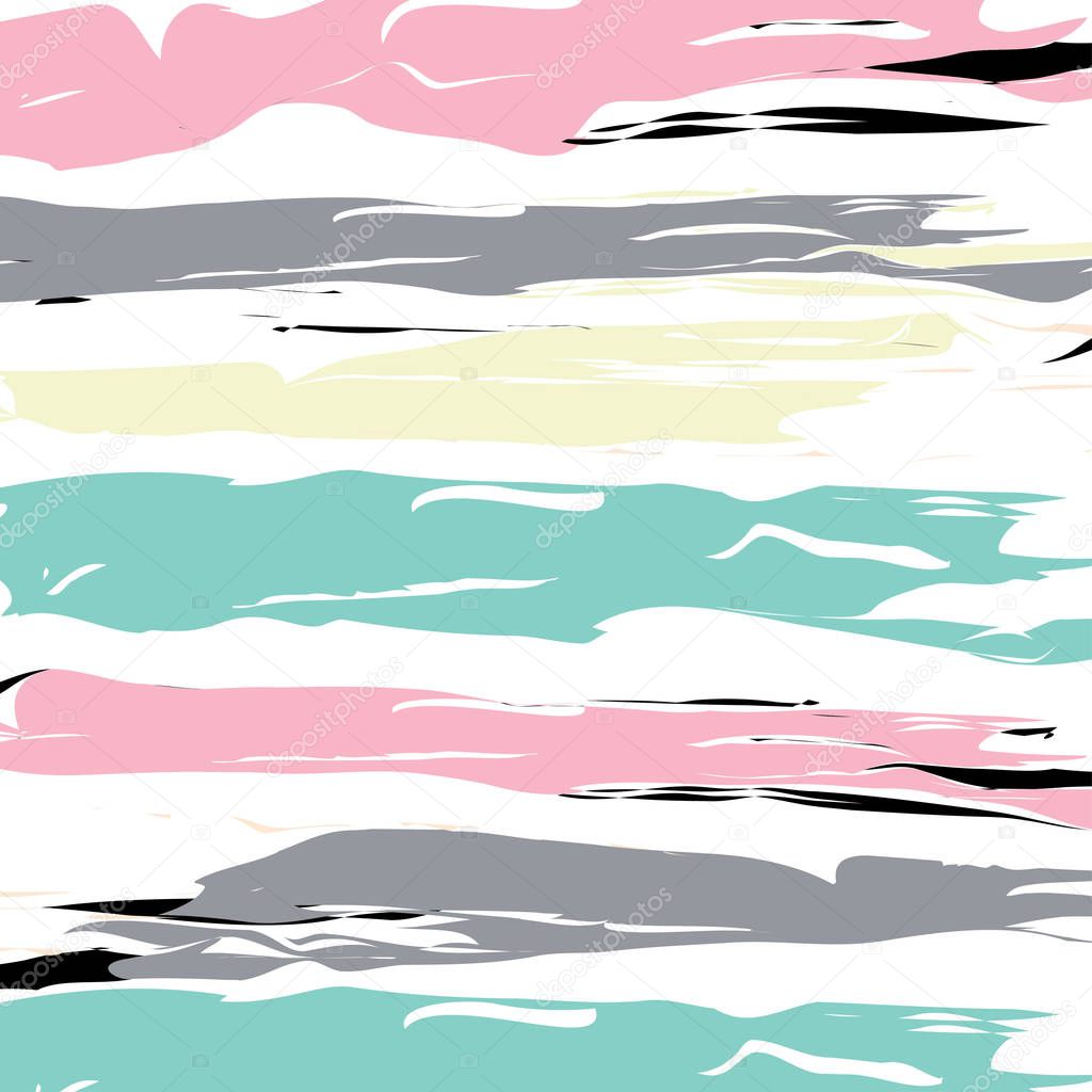 Trendy vector pattern with brush strokes