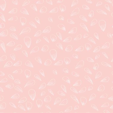 Vektör yaprak seamless modeli. Şirin basit çiçek scrapbook kağıt.
