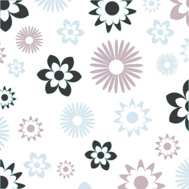 Çiçek desenle. Çizilen çiçek arka plan tasarım ve Dekorasyon Tekstil, kumaş, hediye paketi, duvar sanat tasarımı için el.