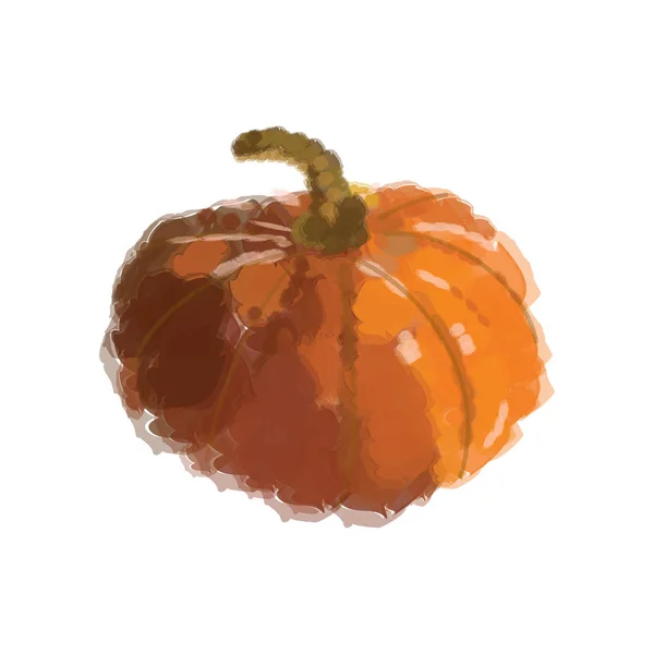 Orange Pumpkin Spoted Illustration Autumn Halloween Pumpkin Vegetable Graphic Icon — Stock Vector