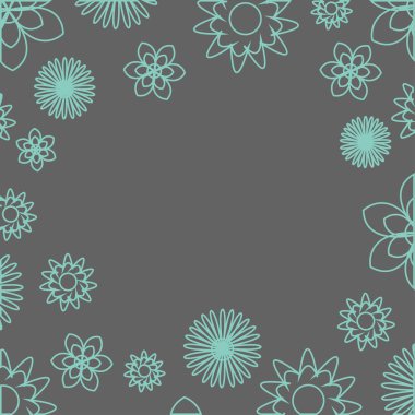 Tasarım için çiçek arkaplanı tarih kartlarını, davetiyeleri, posterleri ve doğum günü süslemelerini sakla. Vektör sütun sınırı.