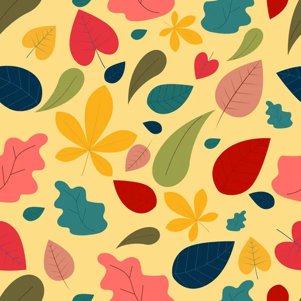 Patrón Otoño Flate Simple Lindo Hermosa Decoración Para Sus Diseños — Vector de stock