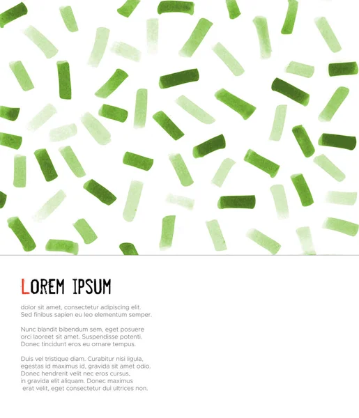 Plantilla Diseño Verde Minimalista Abstracto — Vector de stock