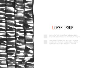 Soyut mürekkep yıkama kopya alanı ile boyama