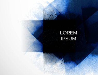 Soyut mürekkep yıkama kopya alanı ile boyama