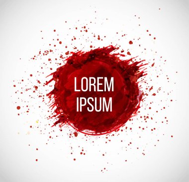 Beyaz arka plan üzerinde renkli mürekkep daire tasarım