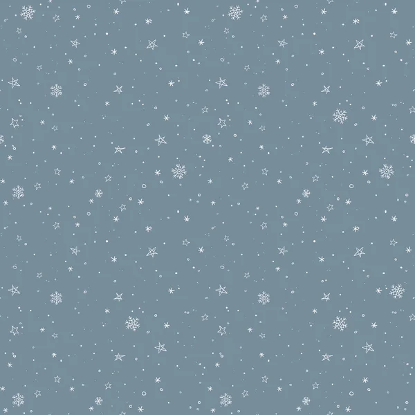 背景としてシームレスな雪模様 — ストックベクタ
