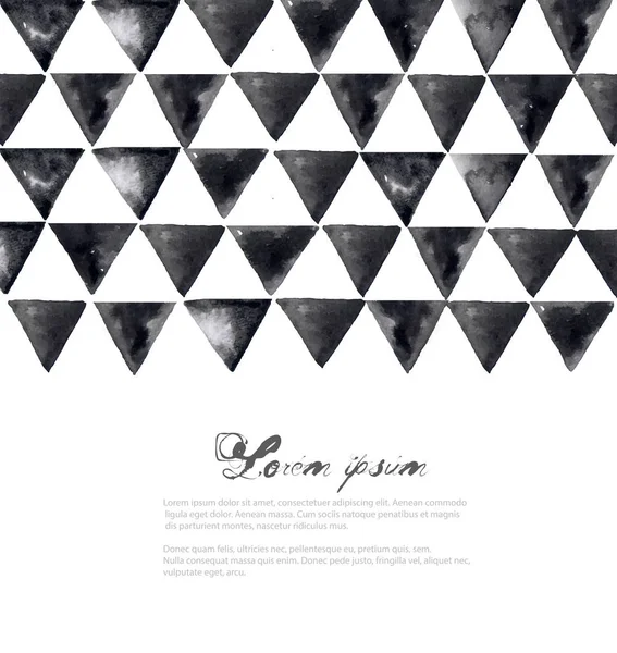 Triángulos Negros Aislados Sobre Fondo Blanco — Archivo Imágenes Vectoriales