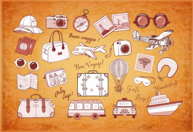 şık seyahat arka plan vektör Illustration