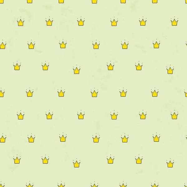 Vector Illustration Stylish Crown Background — Stock Vector