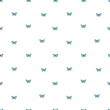 Küçük kelebekler ile kesintisiz arka plan. Basit minimalist illüstrasyon-vector