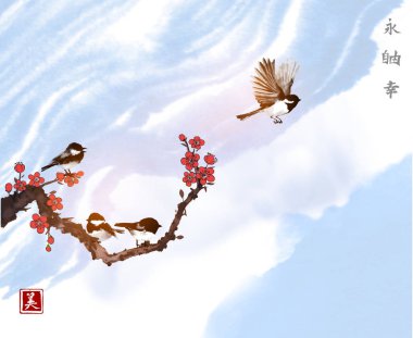 Kuşlar sadece vektör illüstrasyon 