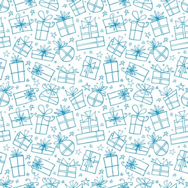 Kusursuz hediye şablonu, basitçe vektör illüstrasyonu 