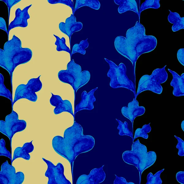 Illustrazione Elemento Acquerello Blu Uno Sfondo Colorato Disegno Stampa Tessuti — Foto Stock