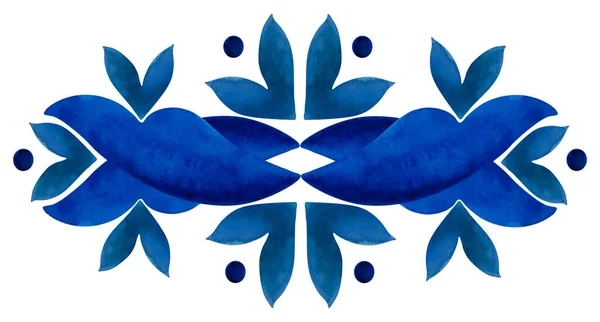 Ilustración Del Patrón Acuarela Diseño Azulejos Pared Diseño Pared Rectangular — Foto de Stock