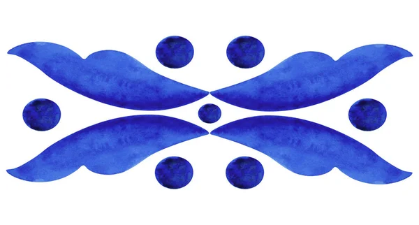 Ilustración Del Patrón Acuarela Diseño Azulejos Pared Diseño Pared Rectangular — Foto de Stock