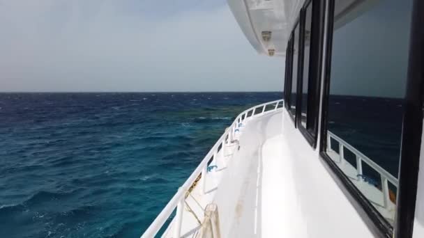 Yacht Segling Öppnat Havet Segelbåt Segling Video Segling Video Segling — Stockvideo
