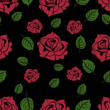 Arka plan için seamless modeli çiçekler yükseldi. JPEG versiyonu da Galeri mevcuttur