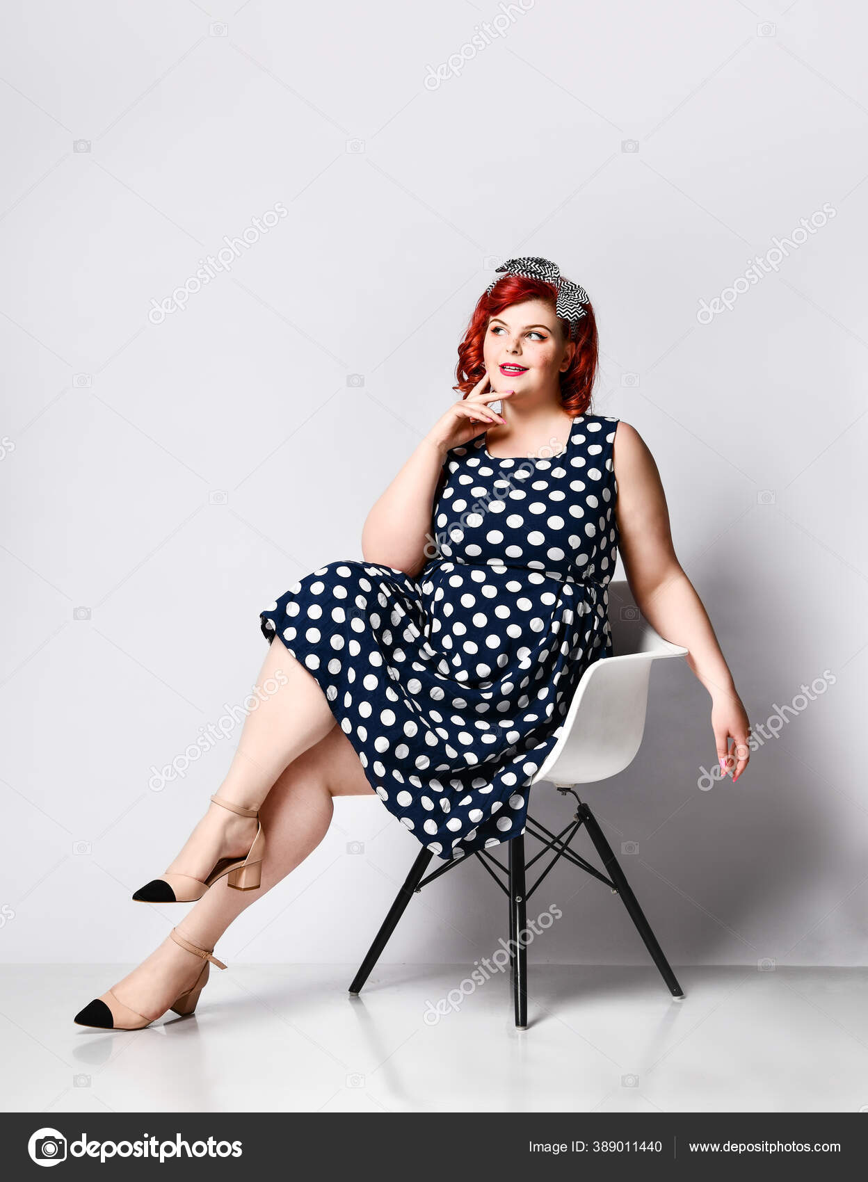 pin up girl style plus size