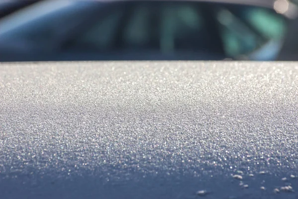 Briljante Vorst Zon Blauwe Licht Frosty Weer Winter Zilveren Achtergrond — Stockfoto