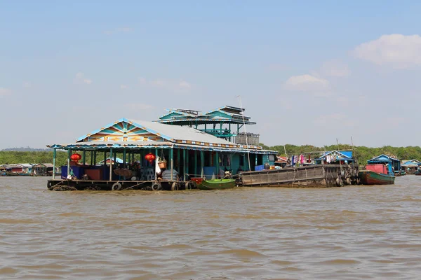 Gitanos Del Mar Lago Tonle Sap Siem Reap Camboya —  Fotos de Stock