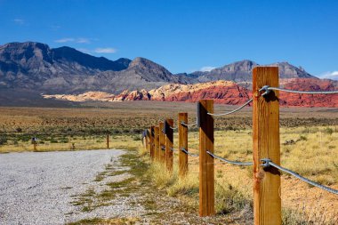 Nevada Red Rock Canyon bakış açısı.