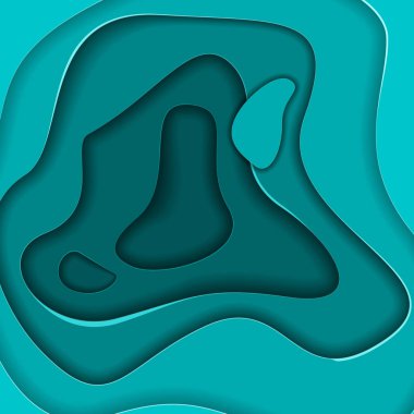 Papercut bakcground. Soyut minimalist 3d tasarım. Origami