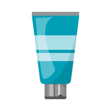 Krem plastik tüp vektör izole. Cilt bakımı kozmetik, losyon