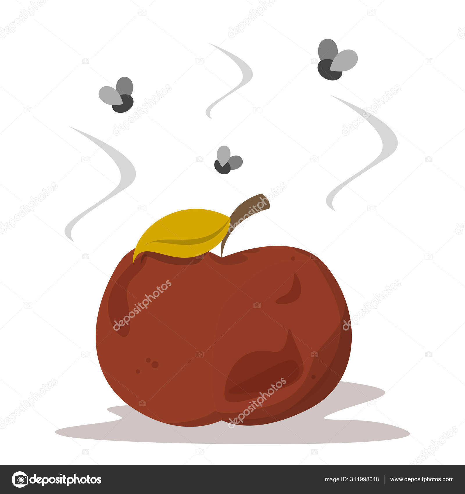 Bad rotten apple. Red fruit vector isolated. Organic rotten Stock Vector Image by ©ImLucky #311998048 Bad rotten apple. Red fruit vector isolated. Organic rotten Stock Vector Image by ©ImLucky #311998048