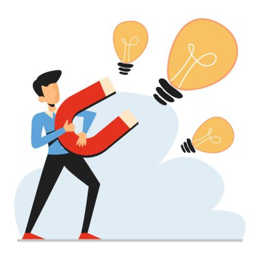 Dev mıknatısı olan bir işadamı fikir vektörünü izole etti.