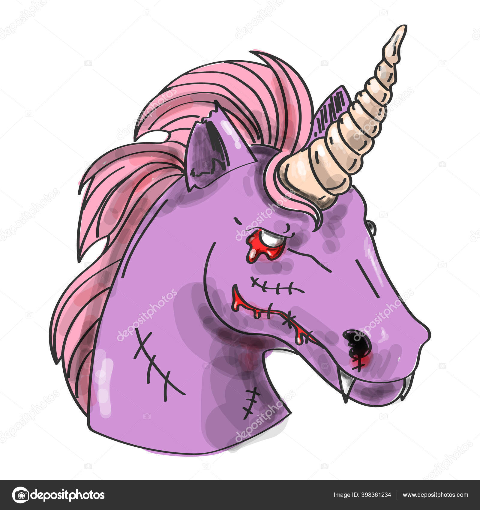 Zombi Unicorn Boobs