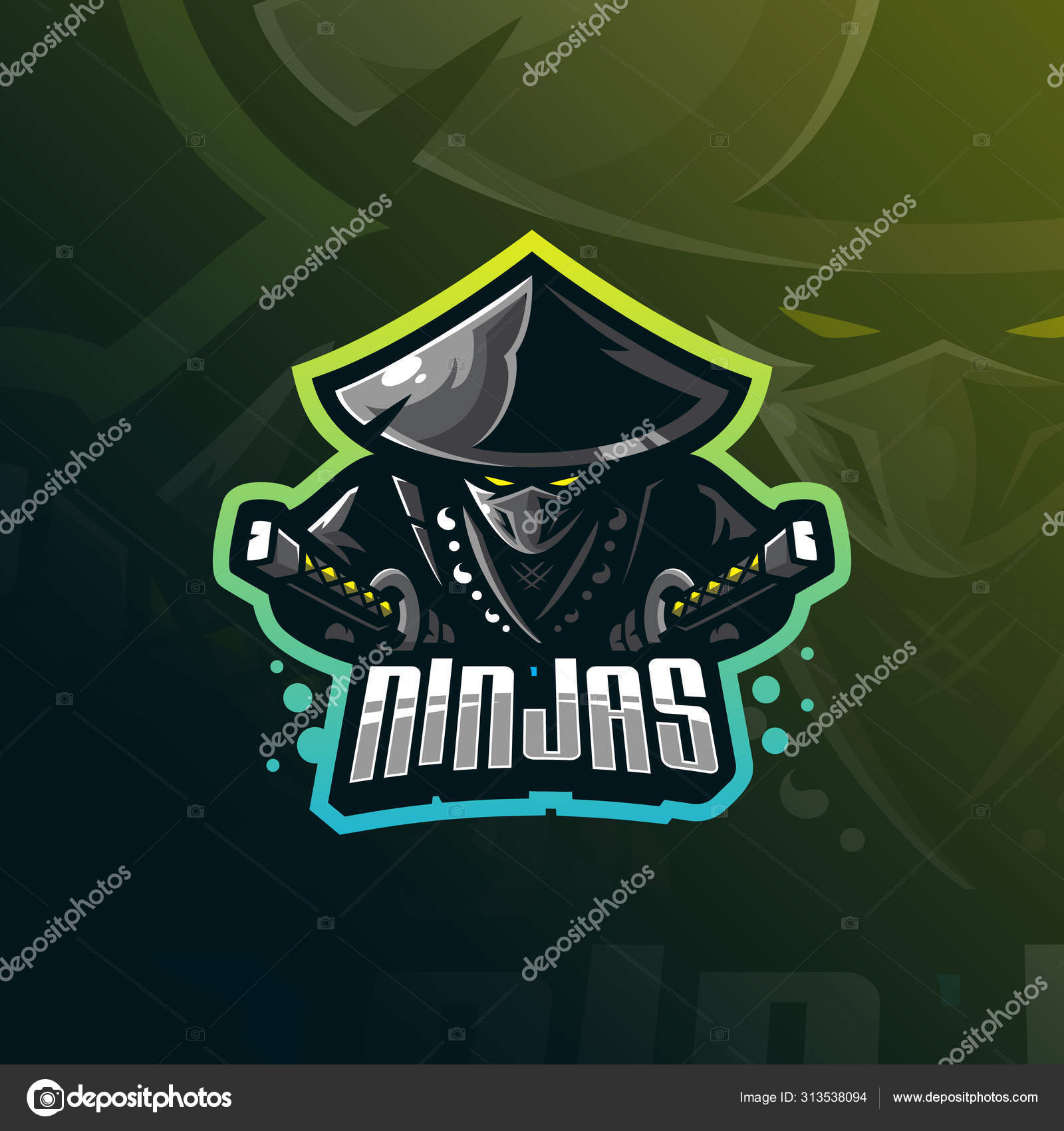 Ninja Mascot Logo Design Vector With Modern Illustration Concept Stock Vector Image By C Ahmadbrutalism666