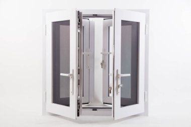 beyaz arka planda sivrisinek pencere ekranları