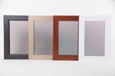 beyaz arka planda sivrisinek pencere ekranları