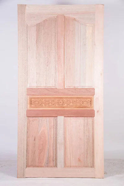 Door made of wood on white background (42)