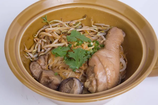 Veaux Nouilles Poulet Thai Food — Photo