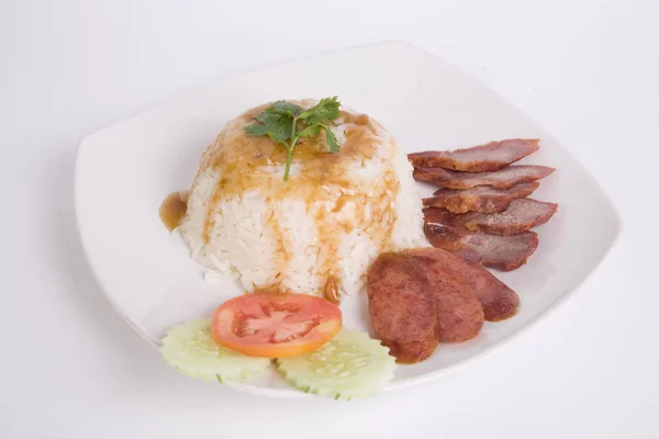 用米饭调味红肉 — 图库照片