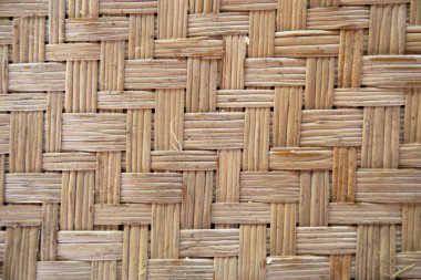 Rattan doku, ayrıntı elişi bambu dokuma doku arka plan. 