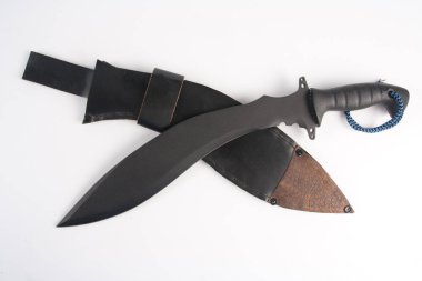 Deri çanta küçük bıçak. Studio fotoğraf