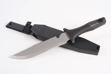 Deri çanta küçük bıçak. Studio fotoğraf