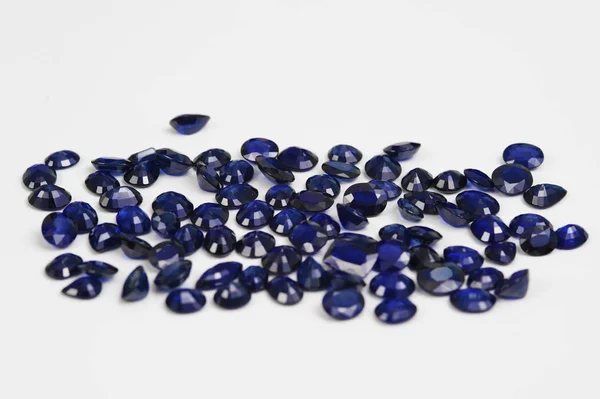 Natural Loose Blue Sapphire Gemstone — Stock Photo, Image