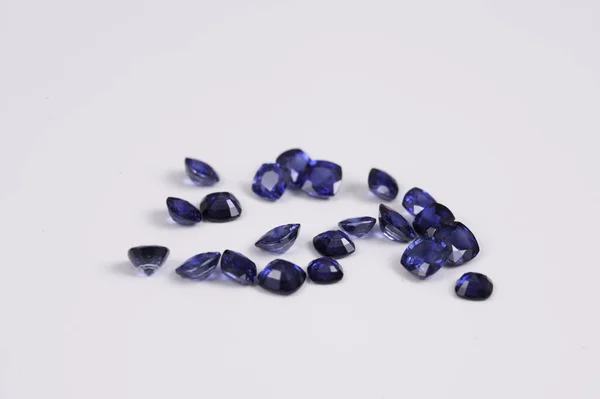 Natural Loose Blue Sapphire Gemstone — Stock Photo, Image