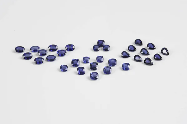 Natural Loose Blue Sapphire Gemstone — Stock Photo, Image