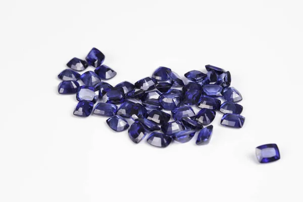 Natural Loose Blue Sapphire Gemstone — Stock Photo, Image