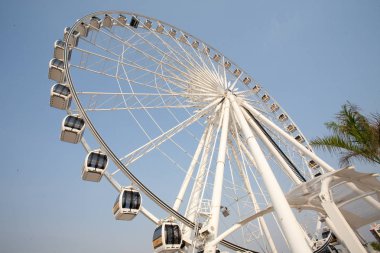Bangkok Tayland - 30 Ekim Ferris Wheel in Asiatique Alacakaranlık Saati, 29 Ekim 2015 Bangkok Tayland 