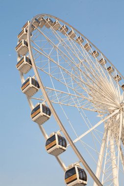 Bangkok Tayland - 30 Ekim Ferris Wheel in Asiatique Alacakaranlık Saati, 29 Ekim 2015 Bangkok Tayland 