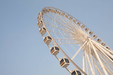 Bangkok Tayland - 30 Ekim Ferris Wheel in Asiatique Alacakaranlık Saati, 29 Ekim 2015 Bangkok Tayland 