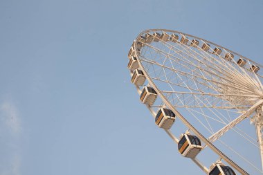 Bangkok Tayland - 30 Eylül Ferris Wheel in Asiatique Alacakaranlık saatinde, 30 Eylül 2018 'de Bangkok Tayland' da.