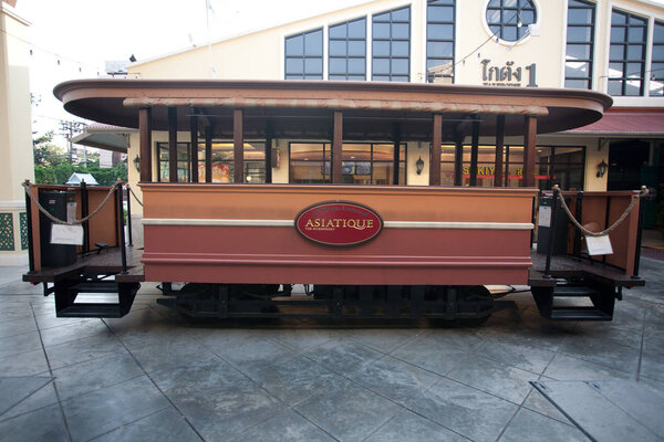 BANGKOK, THAILAND SEMTEMPER 30 at Asiatique The Riverfront on september 30, 2018 in Bangkok, Thailand. Asiatique The Riverfront is a large open-air mall in Charoen Krung Road, Bangkok, Thailand