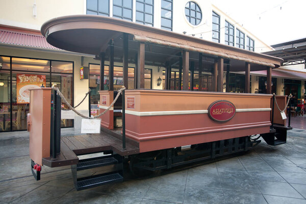 BANGKOK, THAILAND SEMTEMPER 30 at Asiatique The Riverfront on september 30, 2018 in Bangkok, Thailand. Asiatique The Riverfront is a large open-air mall in Charoen Krung Road, Bangkok, Thailand